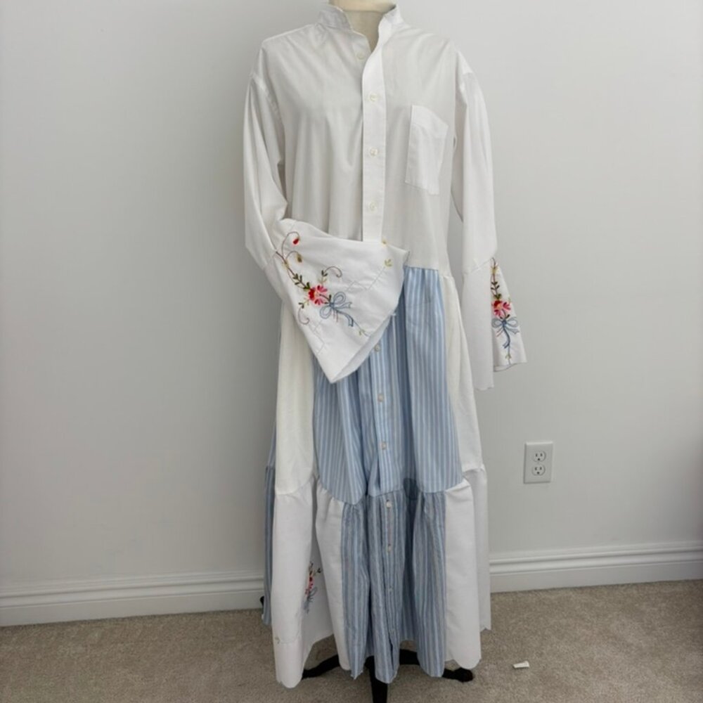 Vintage Boho Upcycled Handmade Festival Maxi Dress - Picture 10 of 12